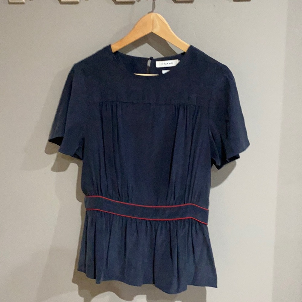 Frame Silk Top